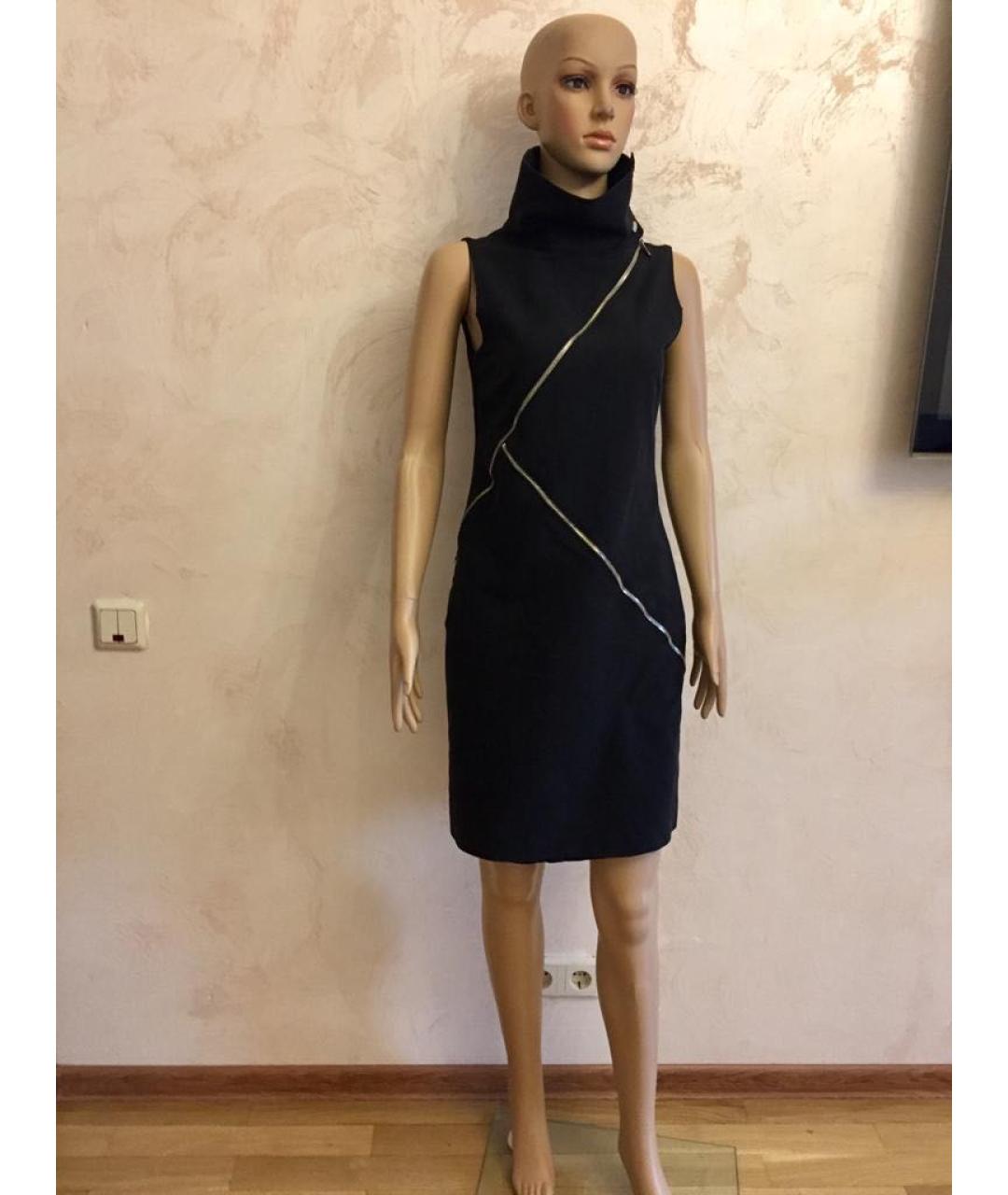 MICHAEL KORS Темно-синее деним повседневное платье, фото 6