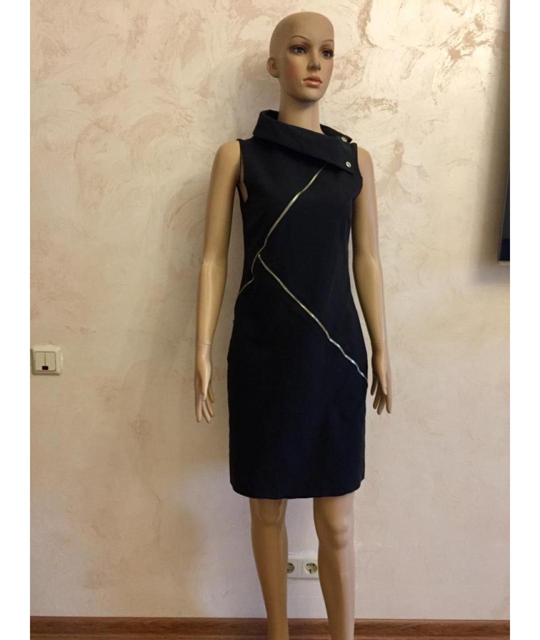 MICHAEL KORS Темно-синее деним повседневное платье, фото 7