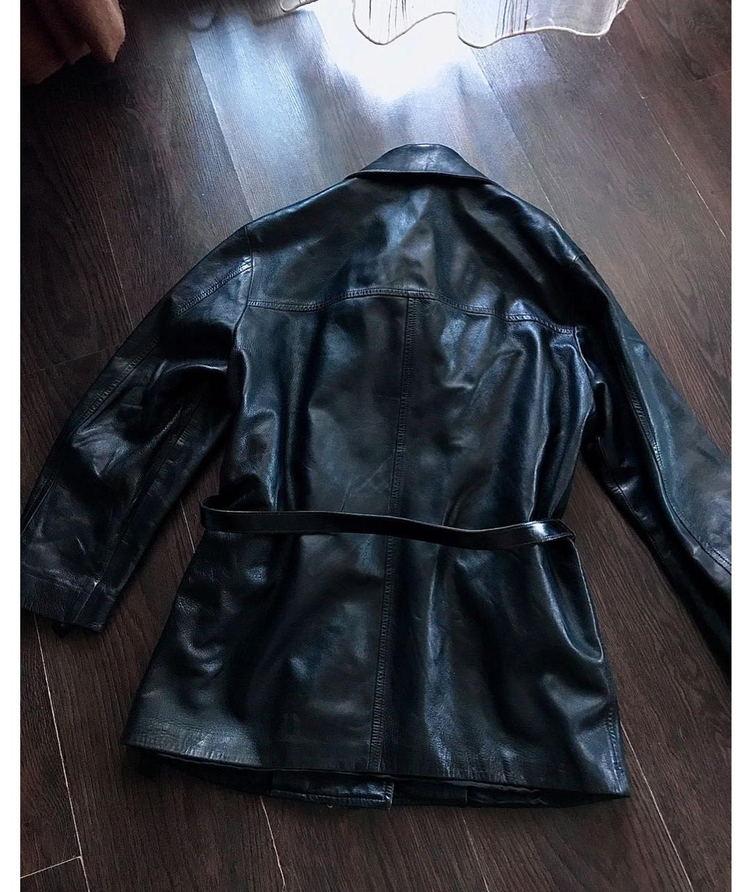 GUCCI Черная кожаная куртка, фото 2