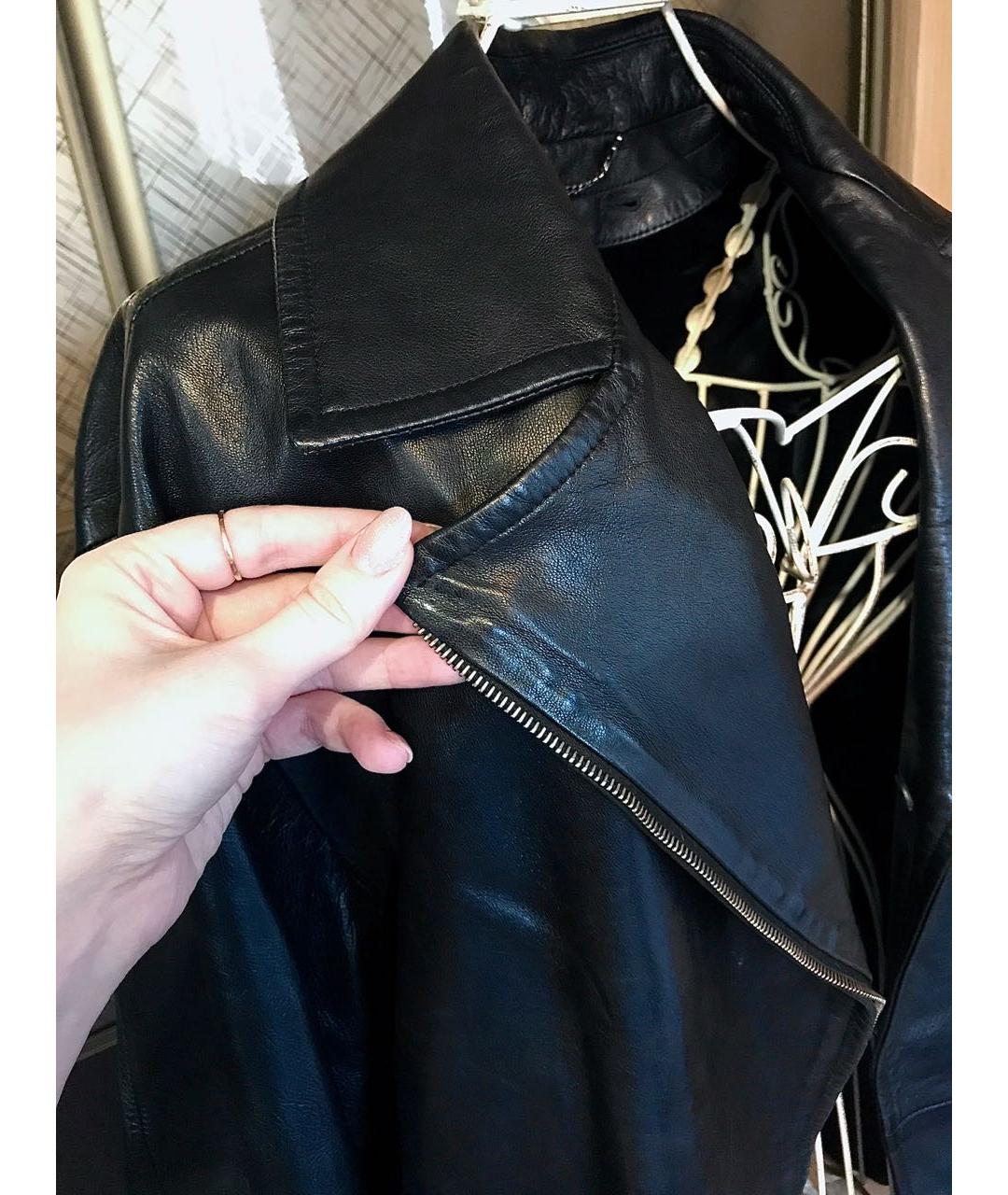 GUCCI Черная кожаная куртка, фото 4