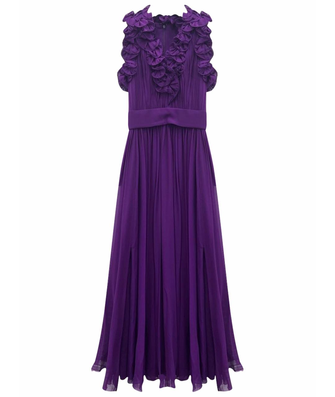 ELIE SAAB Фиолетовое шелковое вечернее платье, фото 1