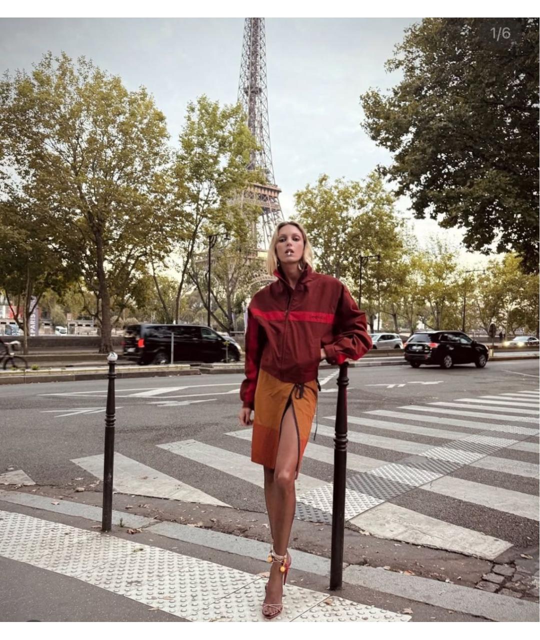 SAINT LAURENT Красная хлопковая куртка, фото 5