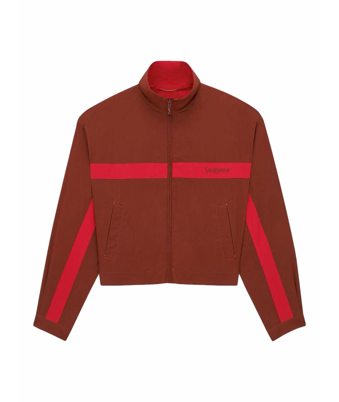 SAINT LAURENT Красная хлопковая куртка, фото 1