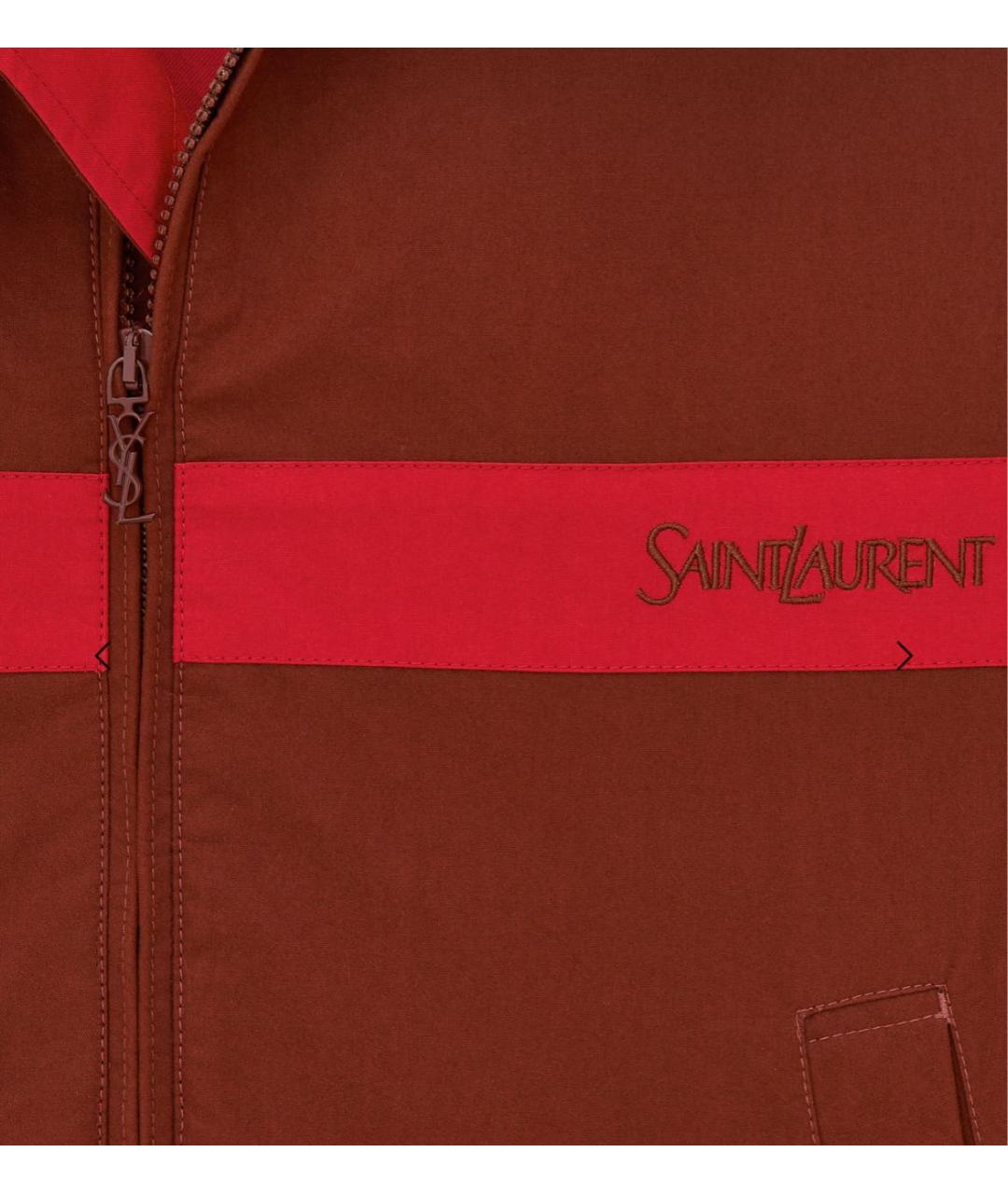 SAINT LAURENT Красная хлопковая куртка, фото 2