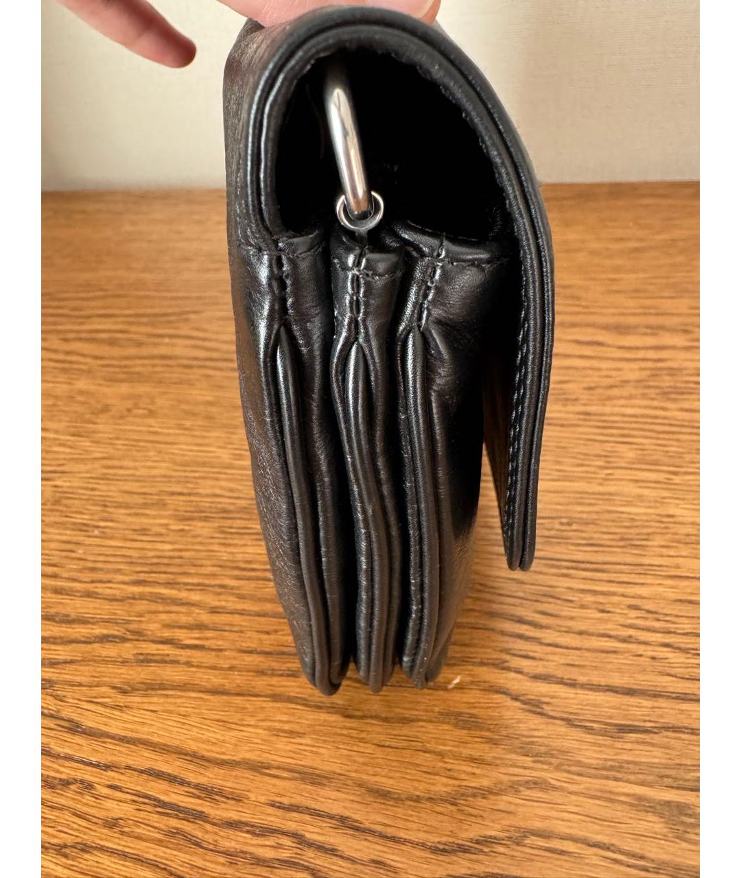 BALENCIAGA Черная кожаная сумка через плечо, фото 2