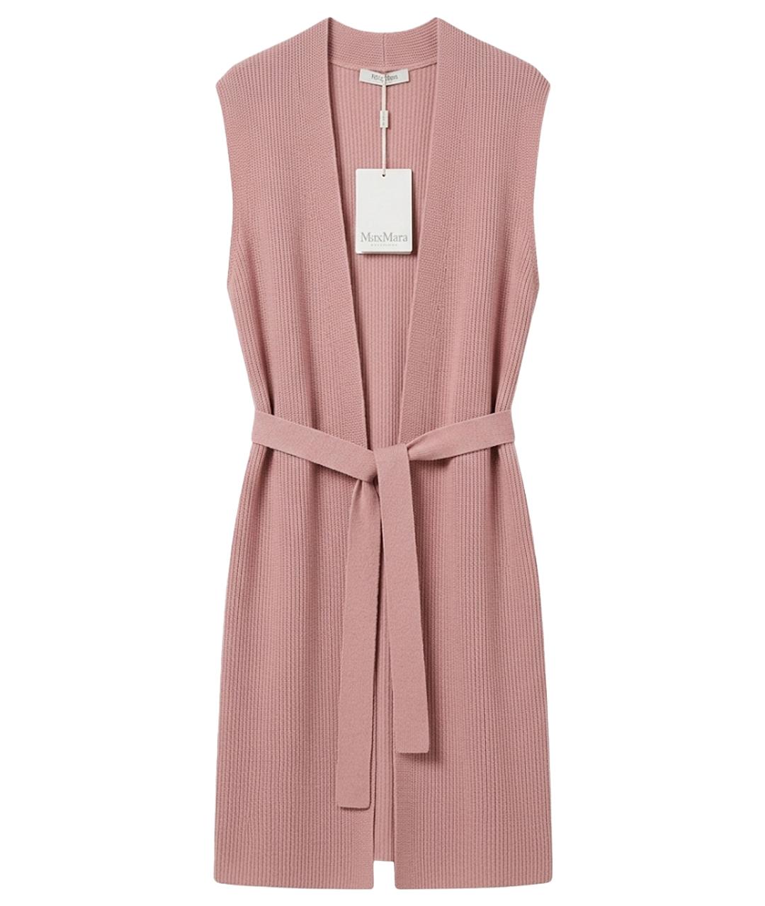 MAX MARA Розовая шерстяная жилетка, фото 1