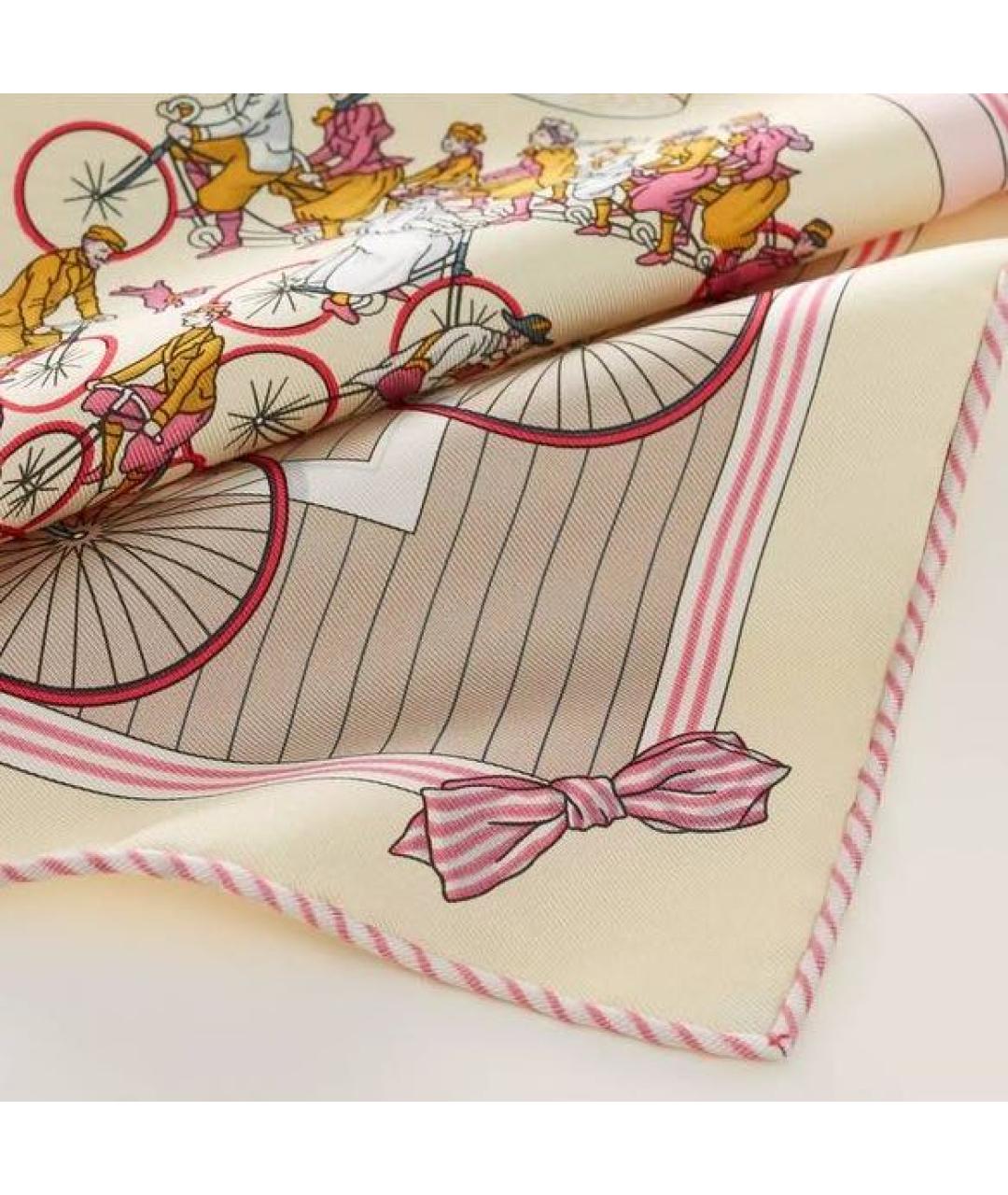 HERMES Мульти шелковый платок, фото 2