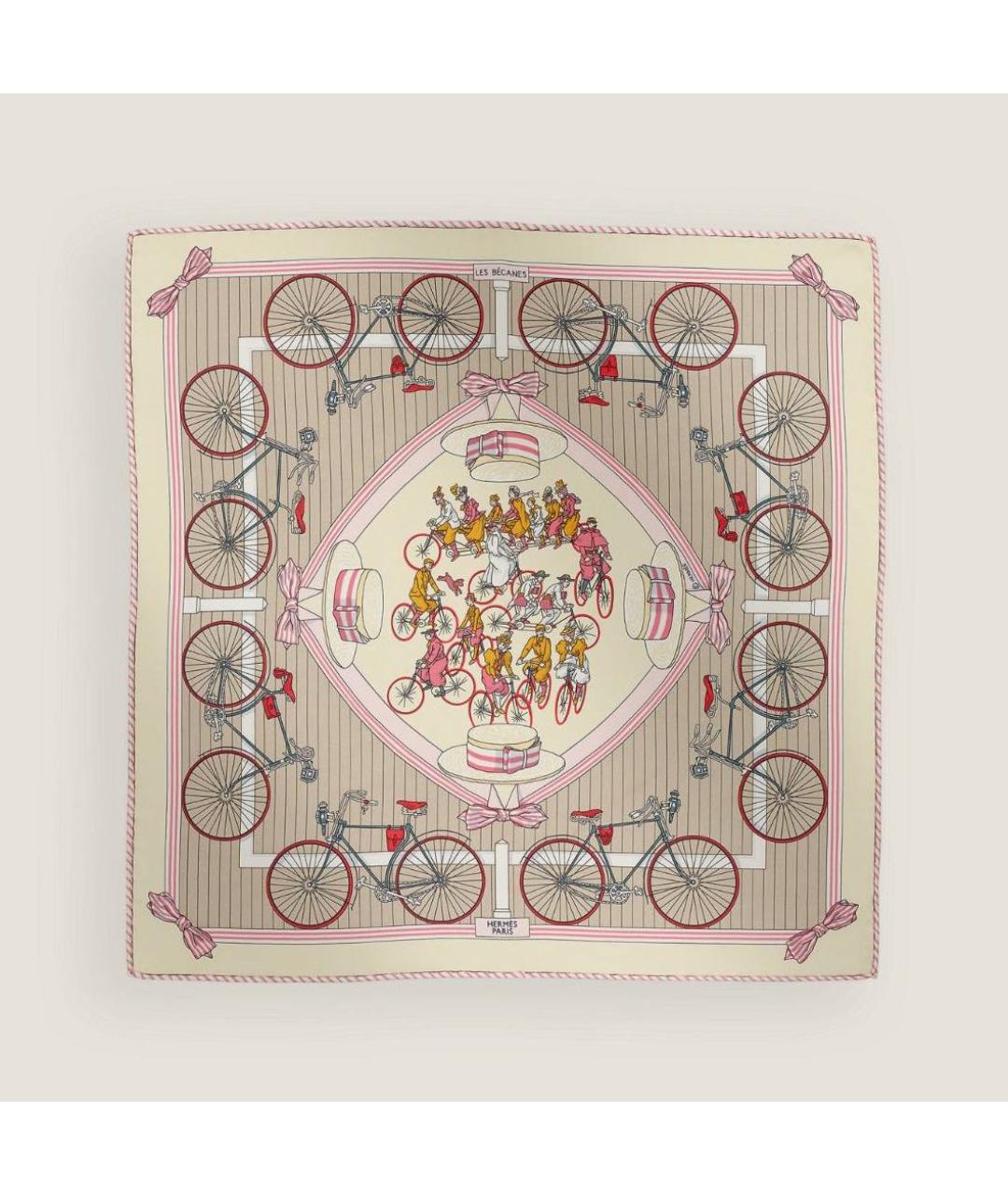 HERMES Мульти шелковый платок, фото 5