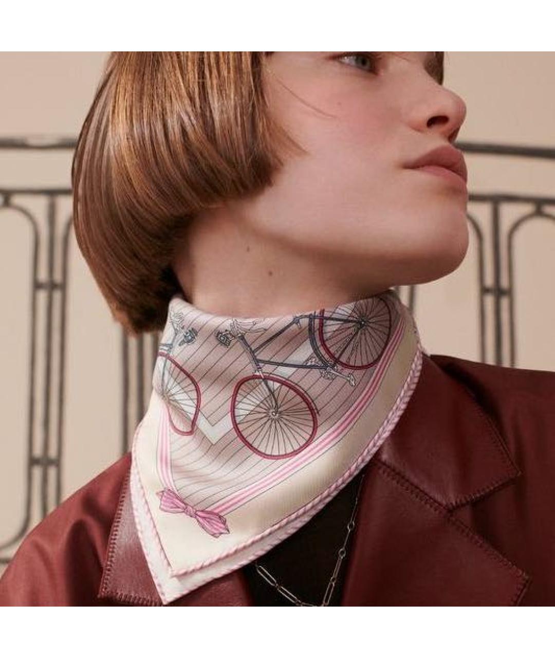 HERMES Мульти шелковый платок, фото 3