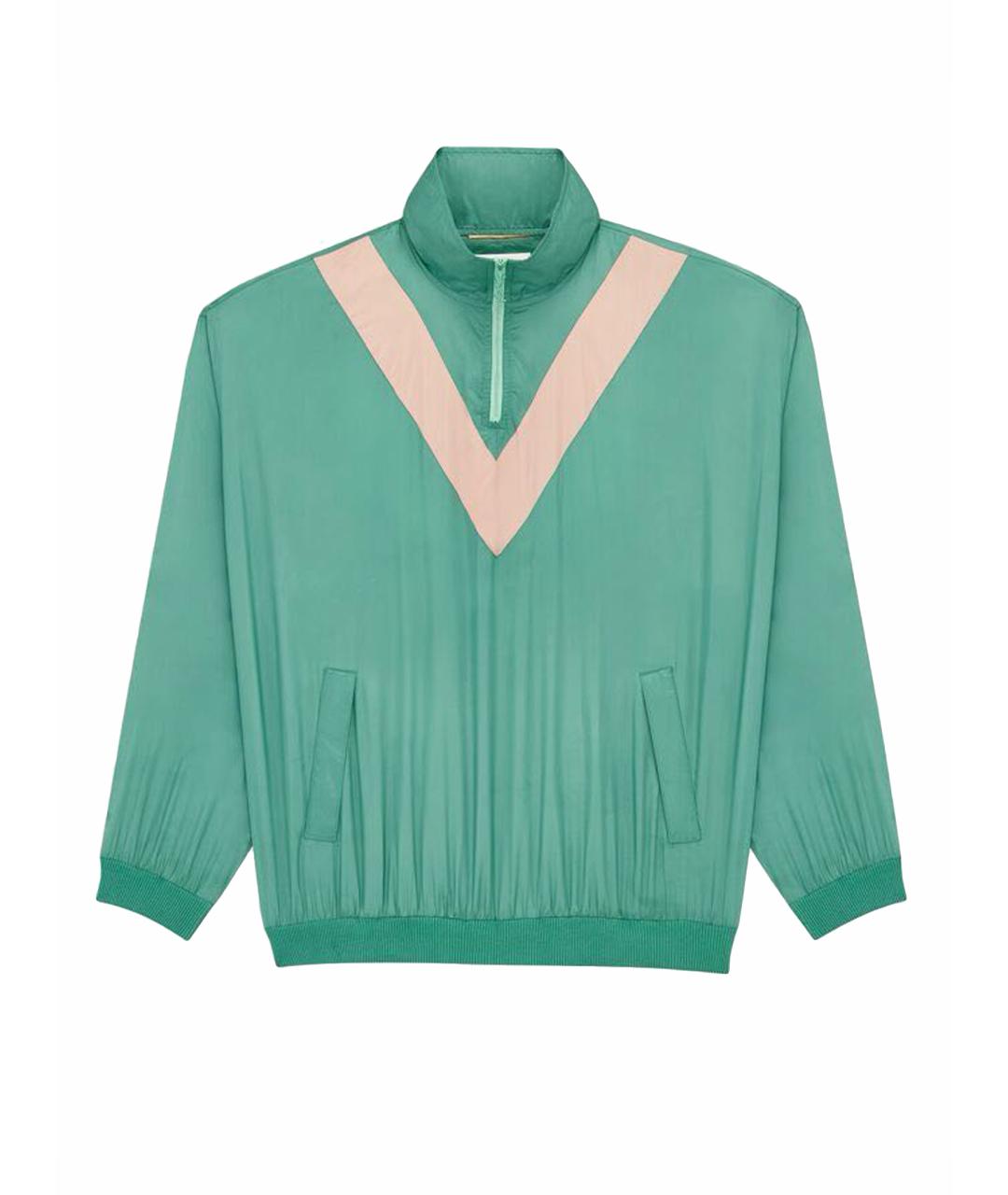 SAINT LAURENT Зеленая полиэстеровая куртка, фото 1