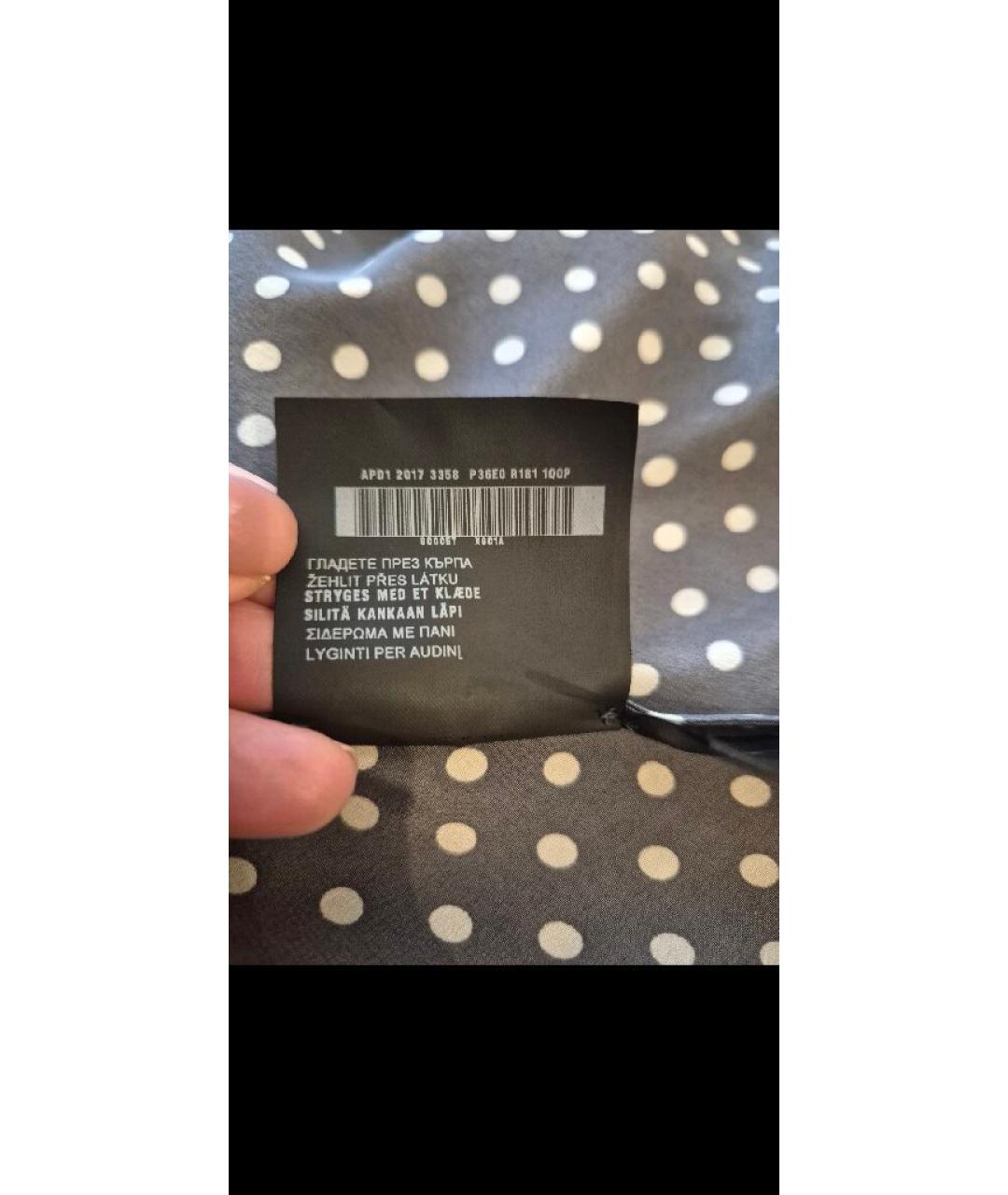 PRADA Серое шелковое повседневное платье, фото 8