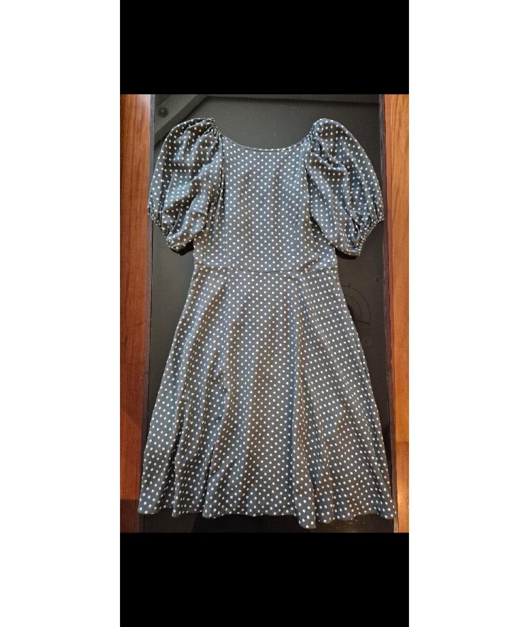 PRADA Серое шелковое повседневное платье, фото 2