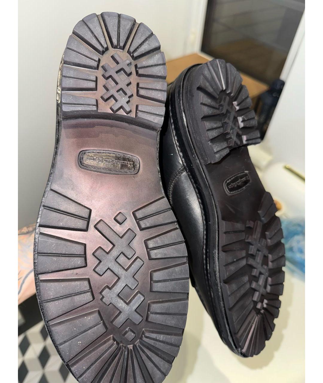 ERMENEGILDO ZEGNA XXX Черные кожаные высокие ботинки, фото 4