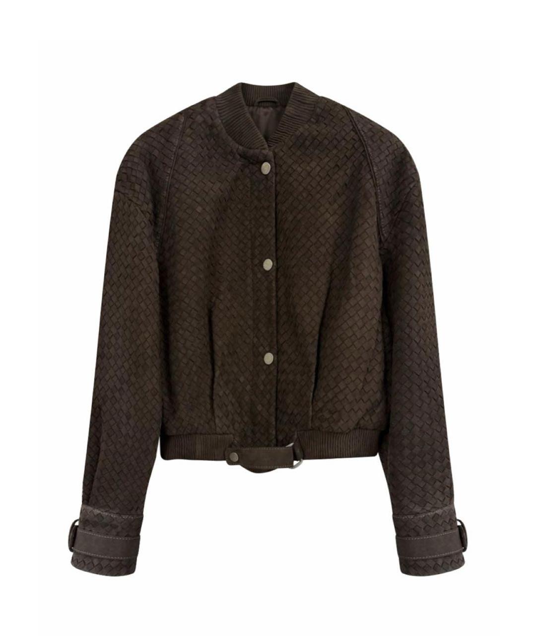 MANOKHI Коричневая замшевая куртка, фото 1