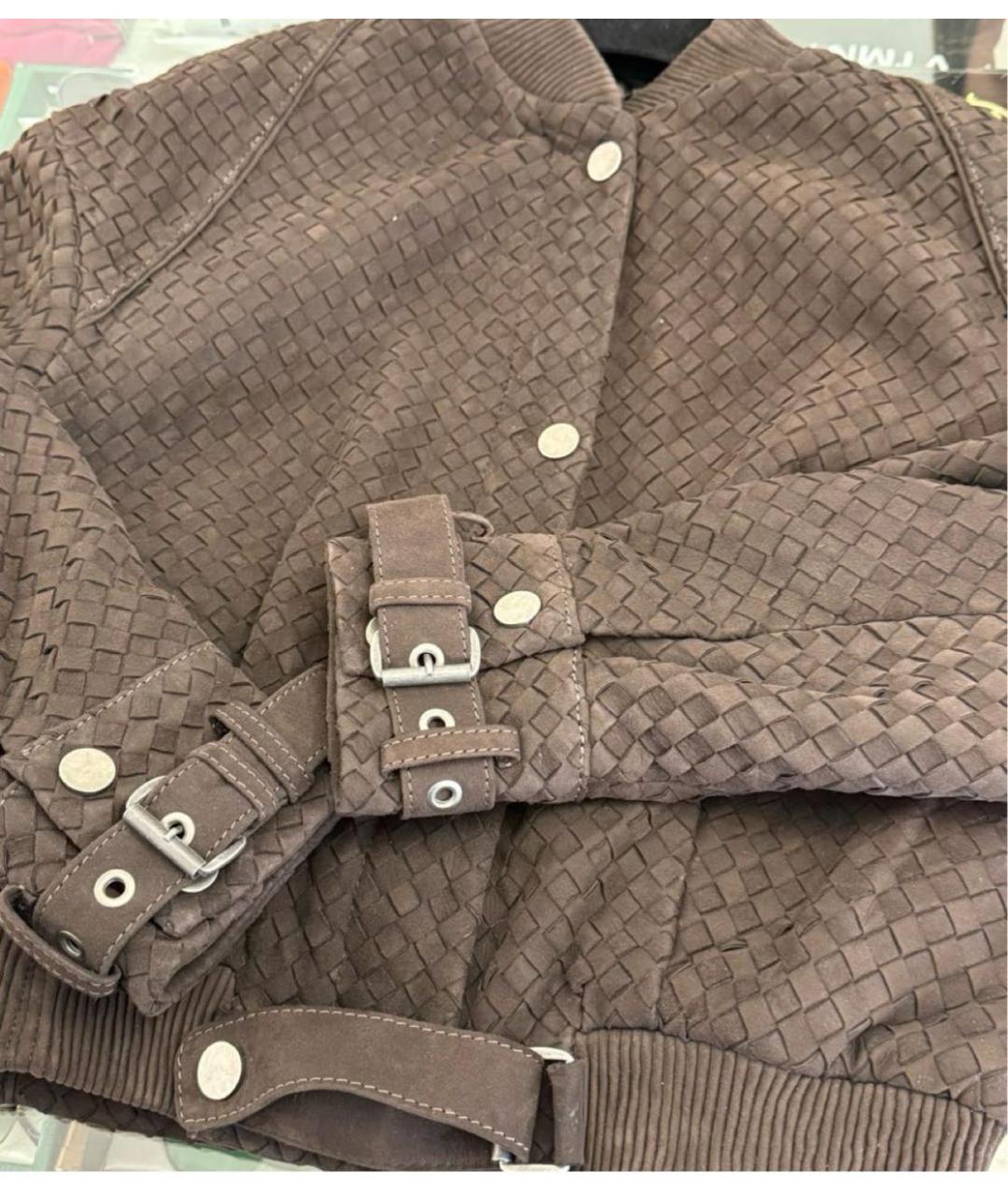 MANOKHI Коричневая замшевая куртка, фото 3