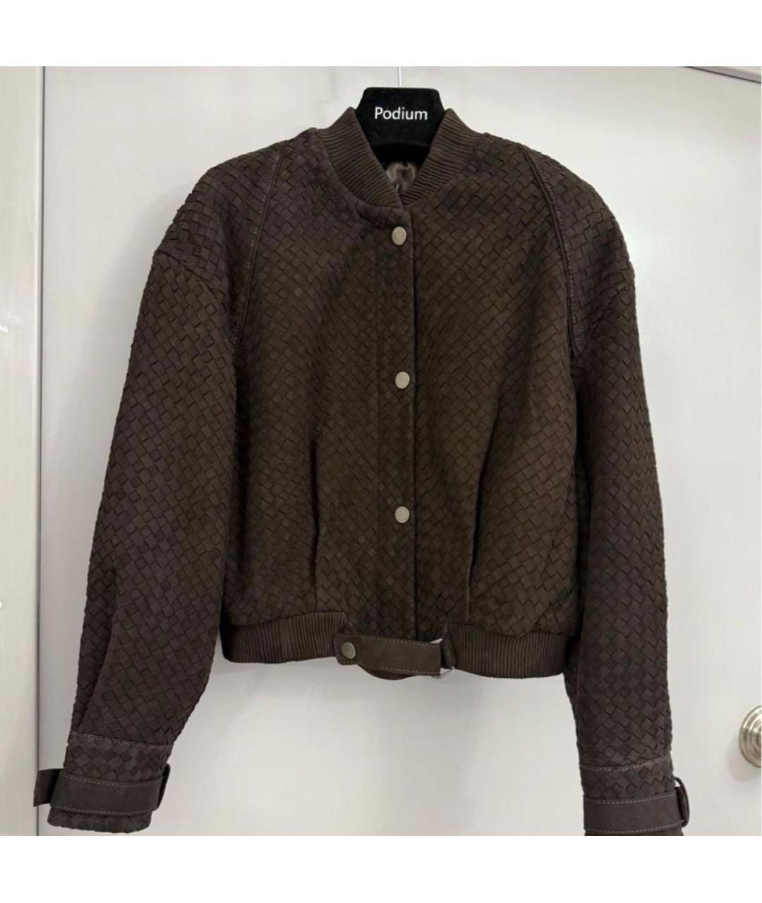 MANOKHI Коричневая замшевая куртка, фото 6