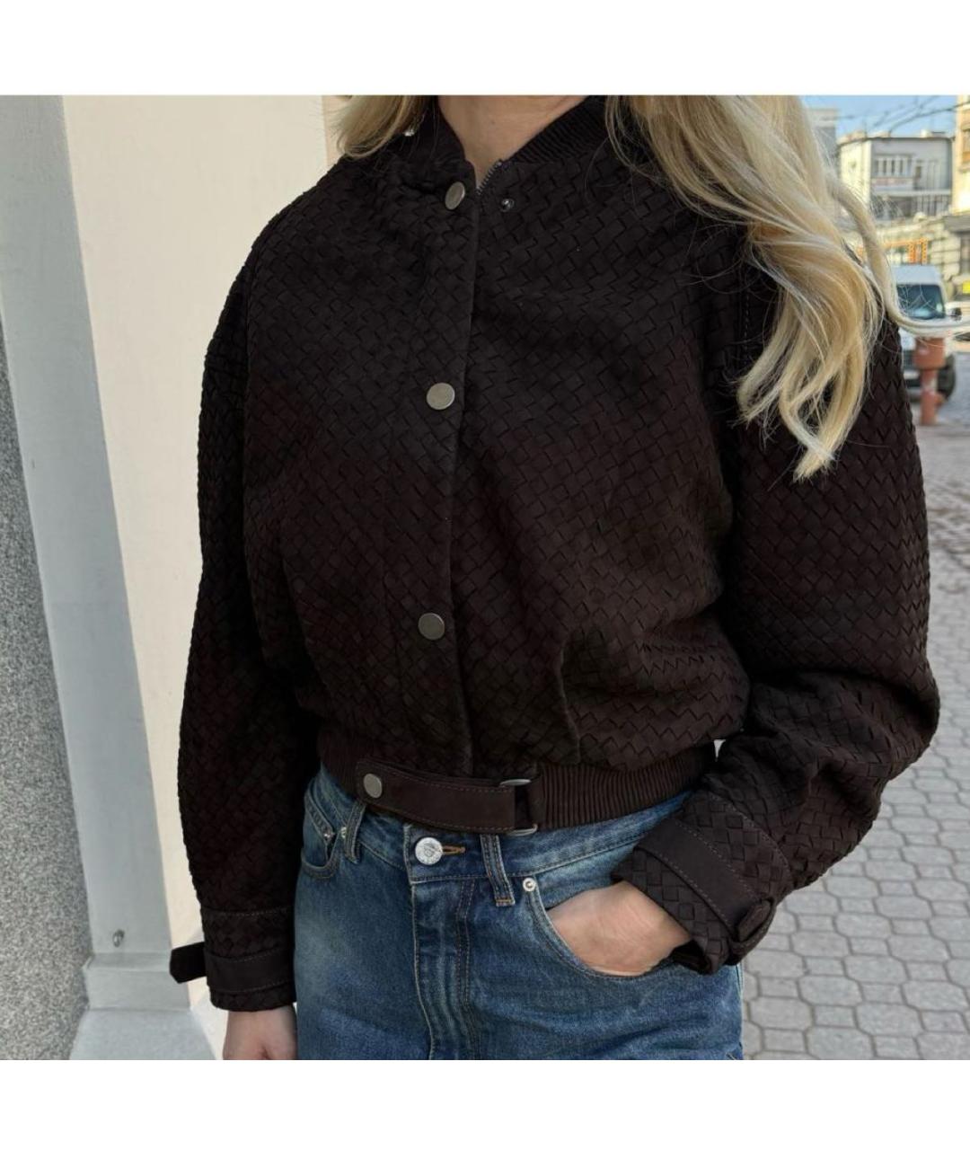 MANOKHI Коричневая замшевая куртка, фото 5