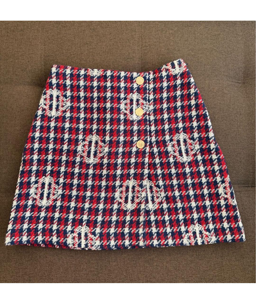 MAJE Бордовый твидовый костюм с юбками, фото 2