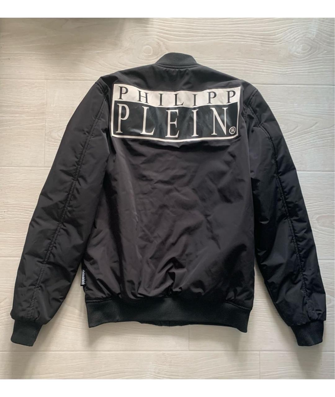 PHILIPP PLEIN Черная полиэстеровая куртка, фото 2