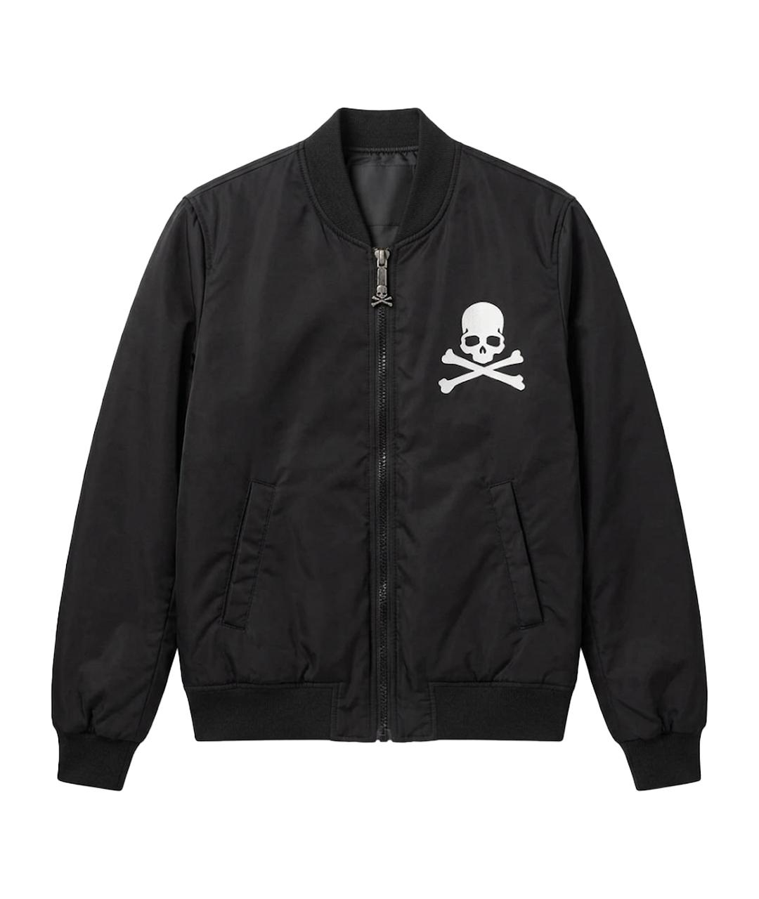 PHILIPP PLEIN Черная полиэстеровая куртка, фото 1