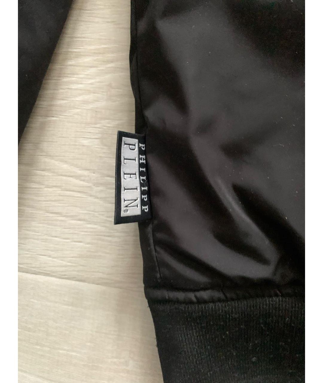 PHILIPP PLEIN Черная полиэстеровая куртка, фото 6