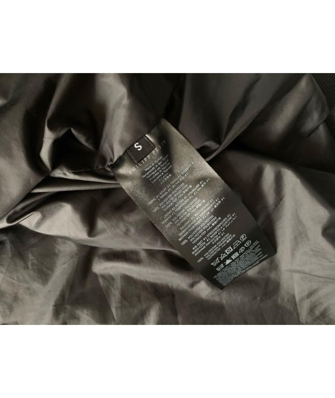 PHILIPP PLEIN Черная полиэстеровая куртка, фото 7