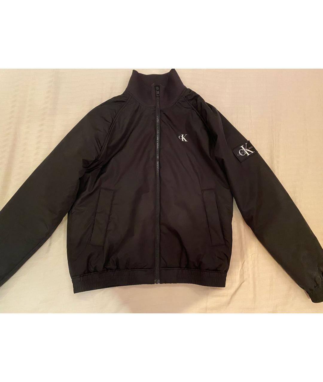 CALVIN KLEIN Черная полиэстеровая куртка, фото 7