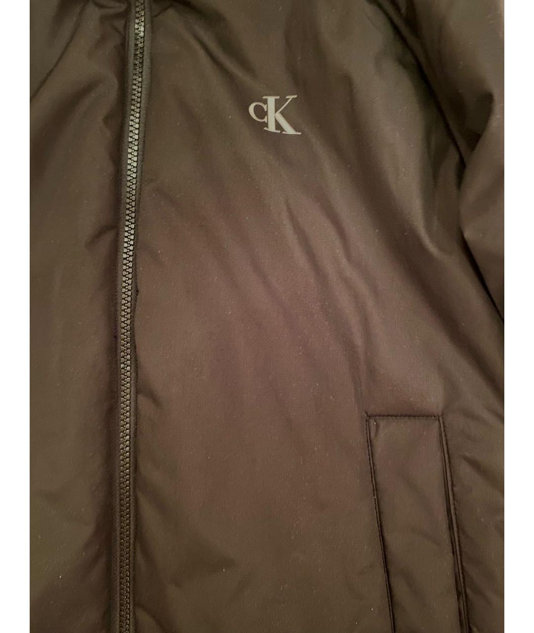 CALVIN KLEIN Черная полиэстеровая куртка, фото 4