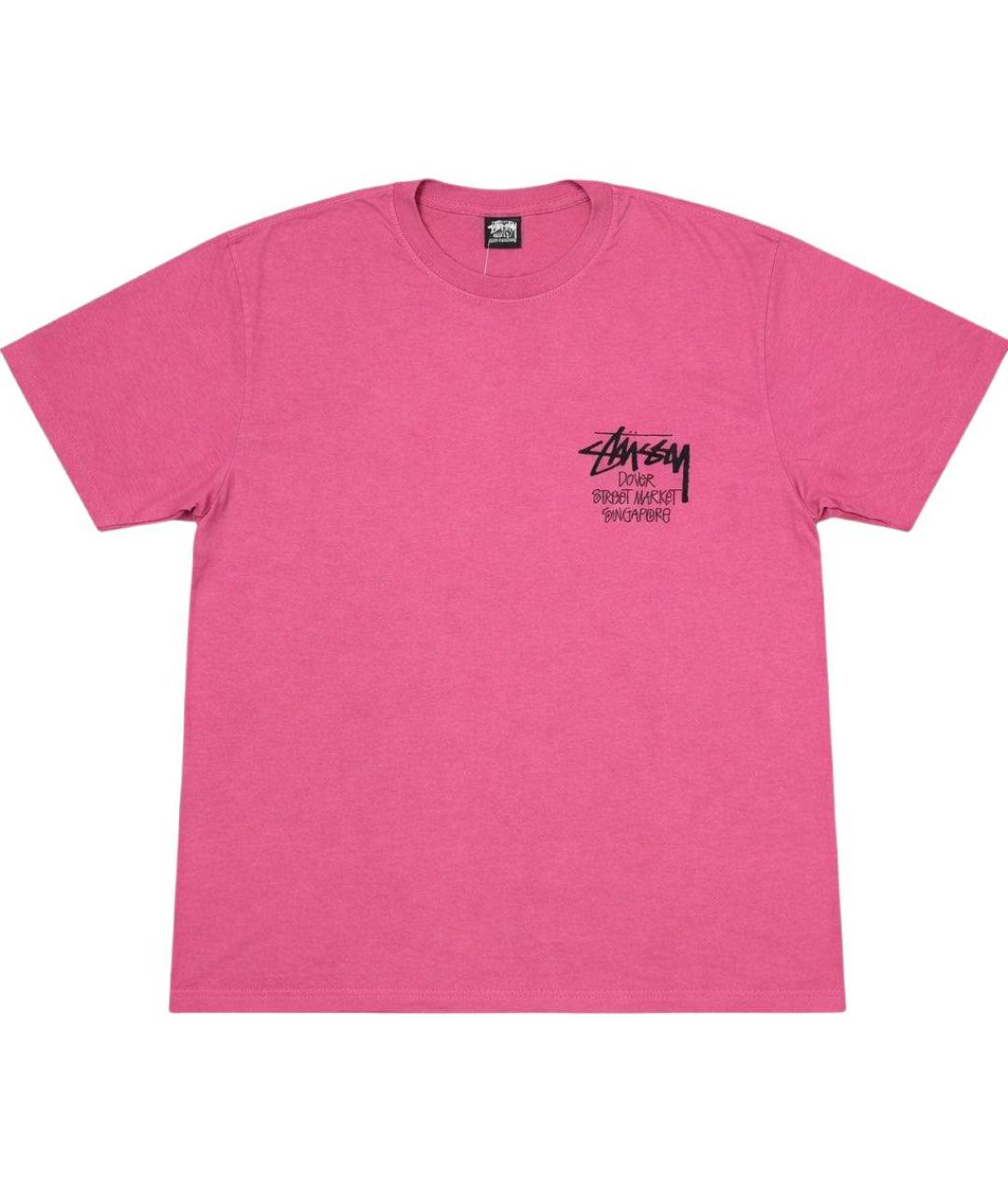STUSSY Розовая футболка, фото 1