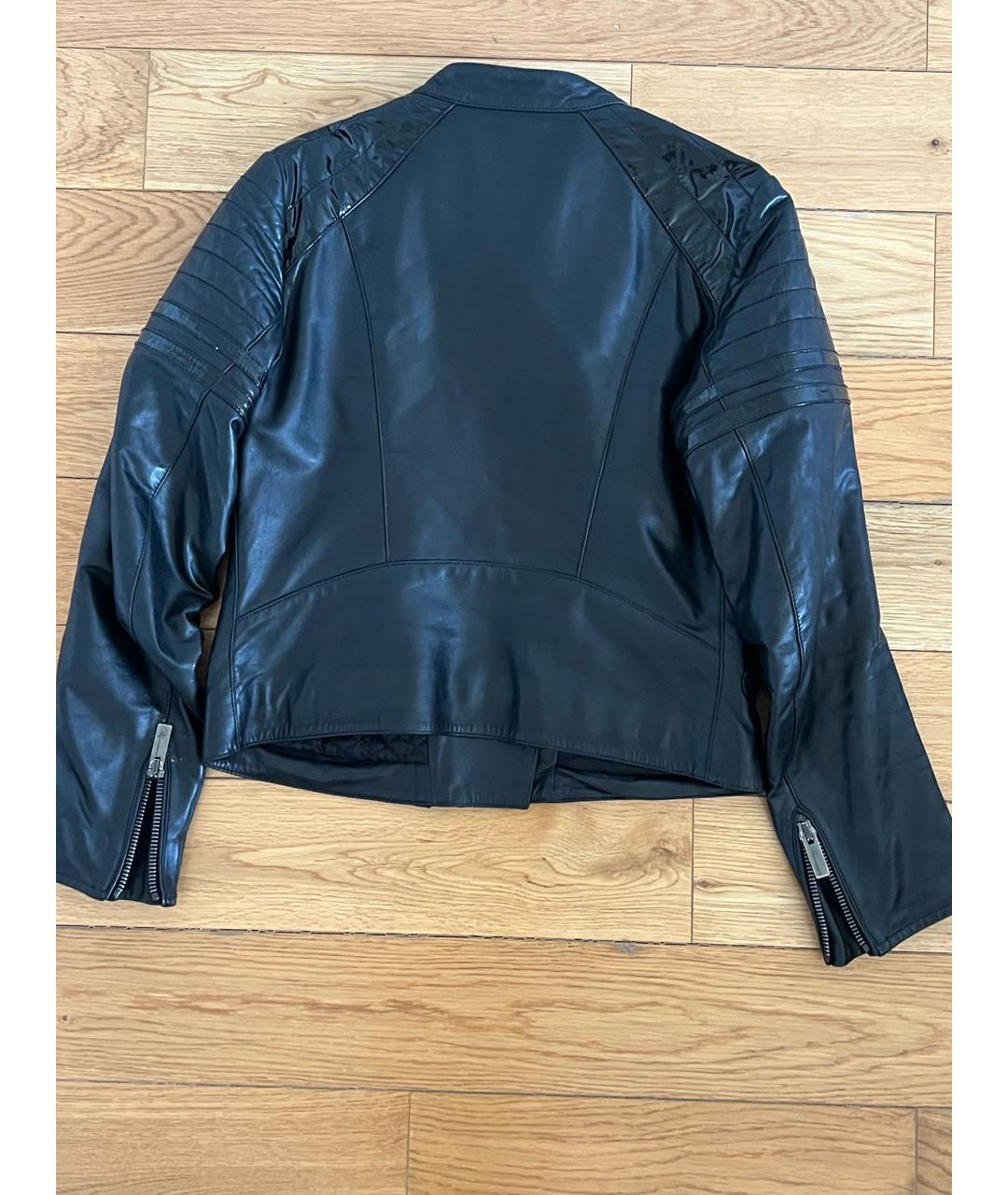 BLUMARINE Черная кожаная куртка, фото 7