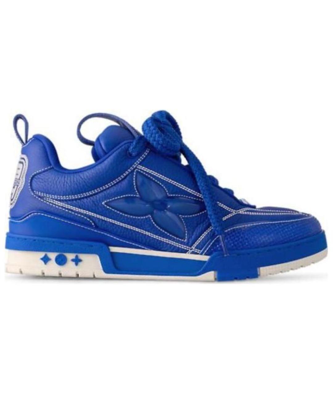 LOUIS VUITTON Синие низкие кроссовки / кеды, фото 1