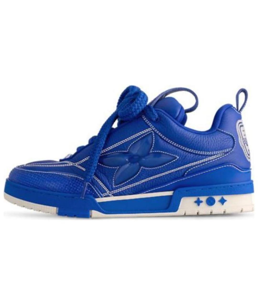 LOUIS VUITTON Синие низкие кроссовки / кеды, фото 2