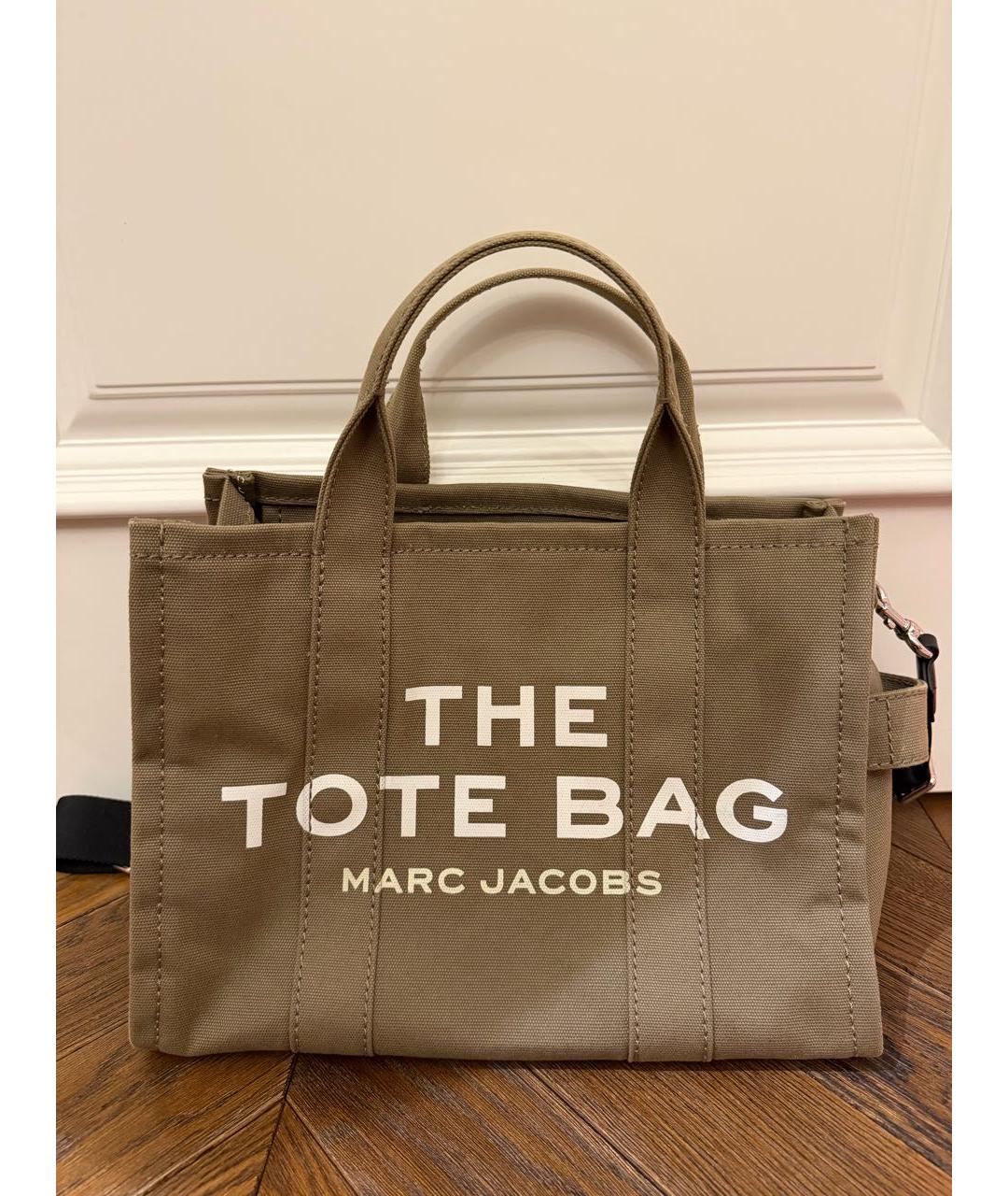 MARC JACOBS Бежевая тканевая сумка тоут, фото 5