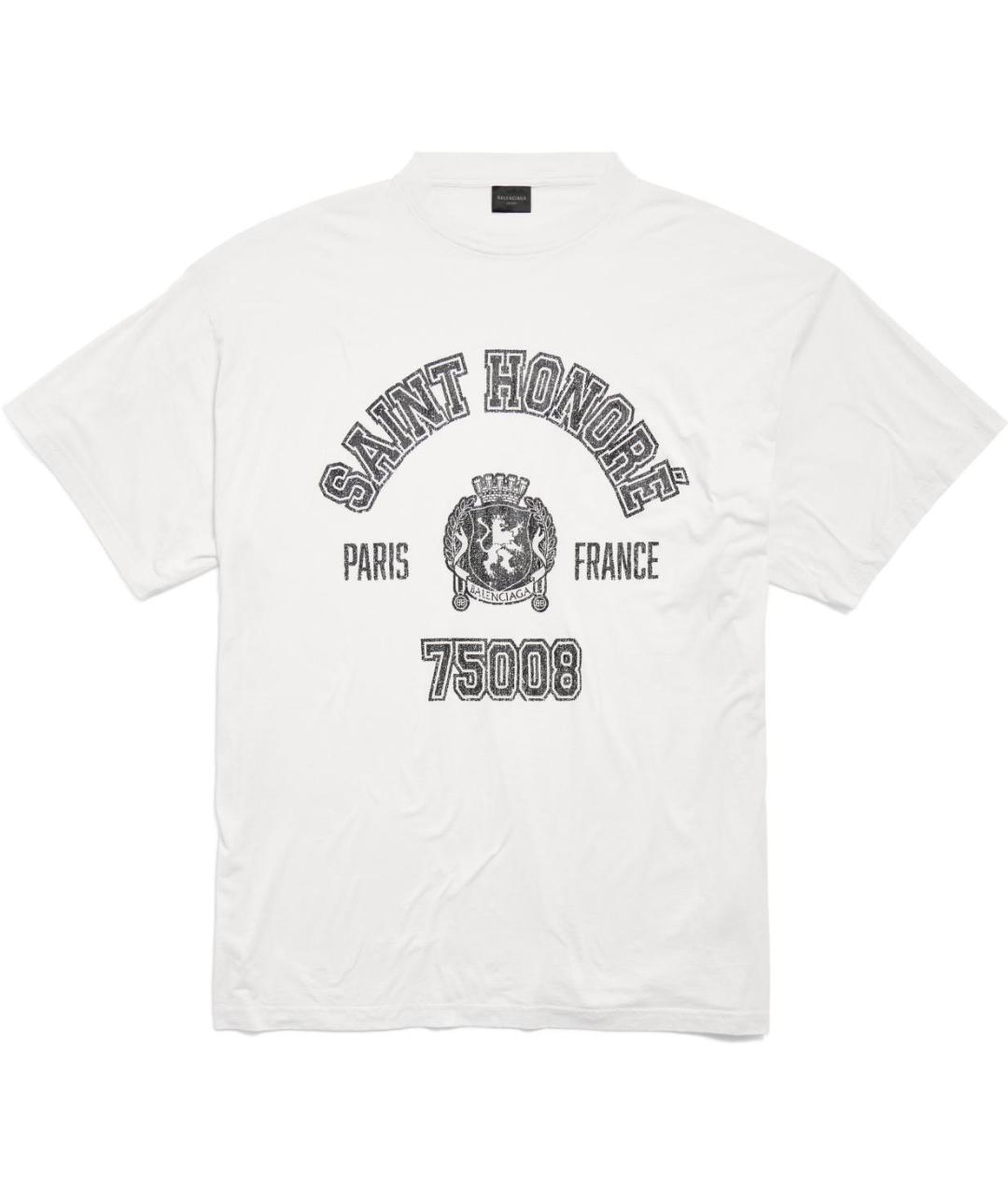 BALENCIAGA Белая футболка, фото 1