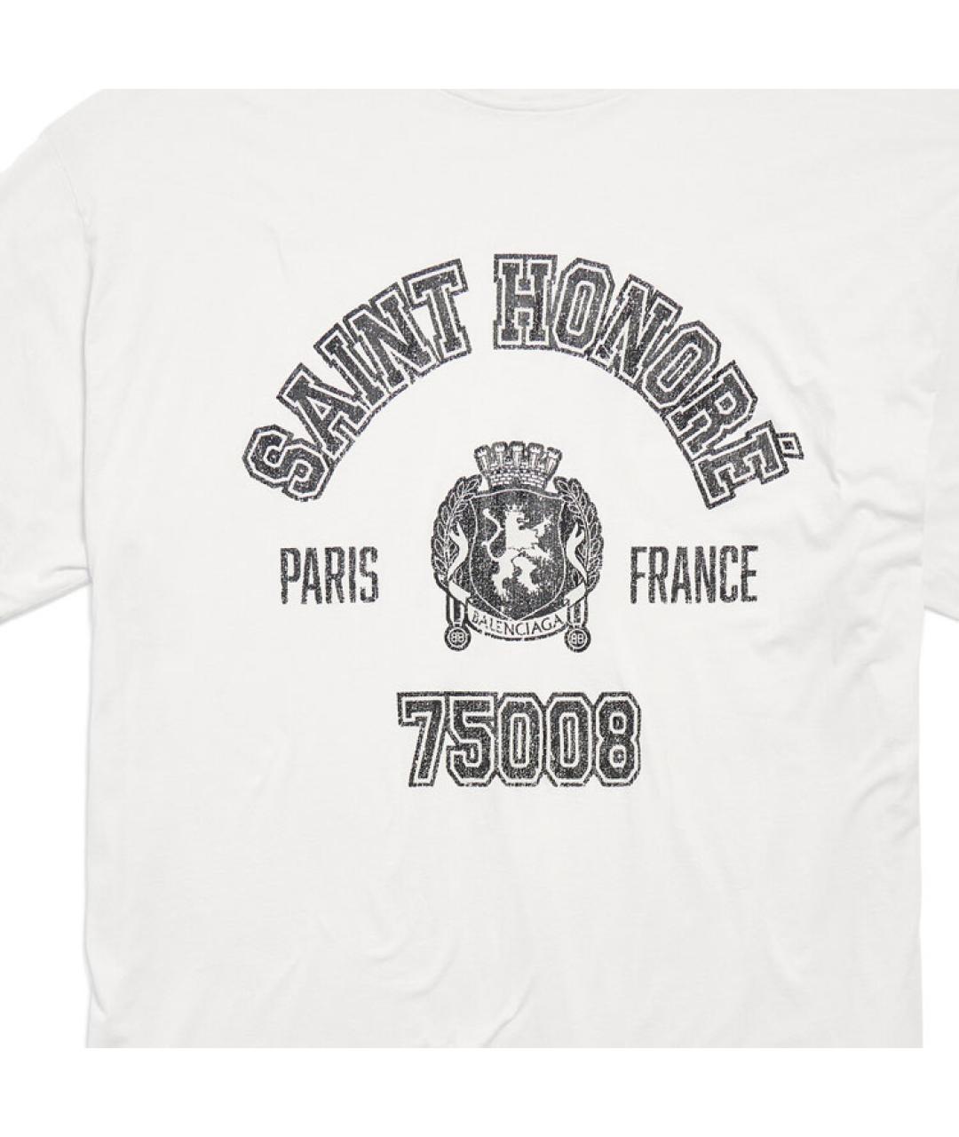 BALENCIAGA Белая футболка, фото 4