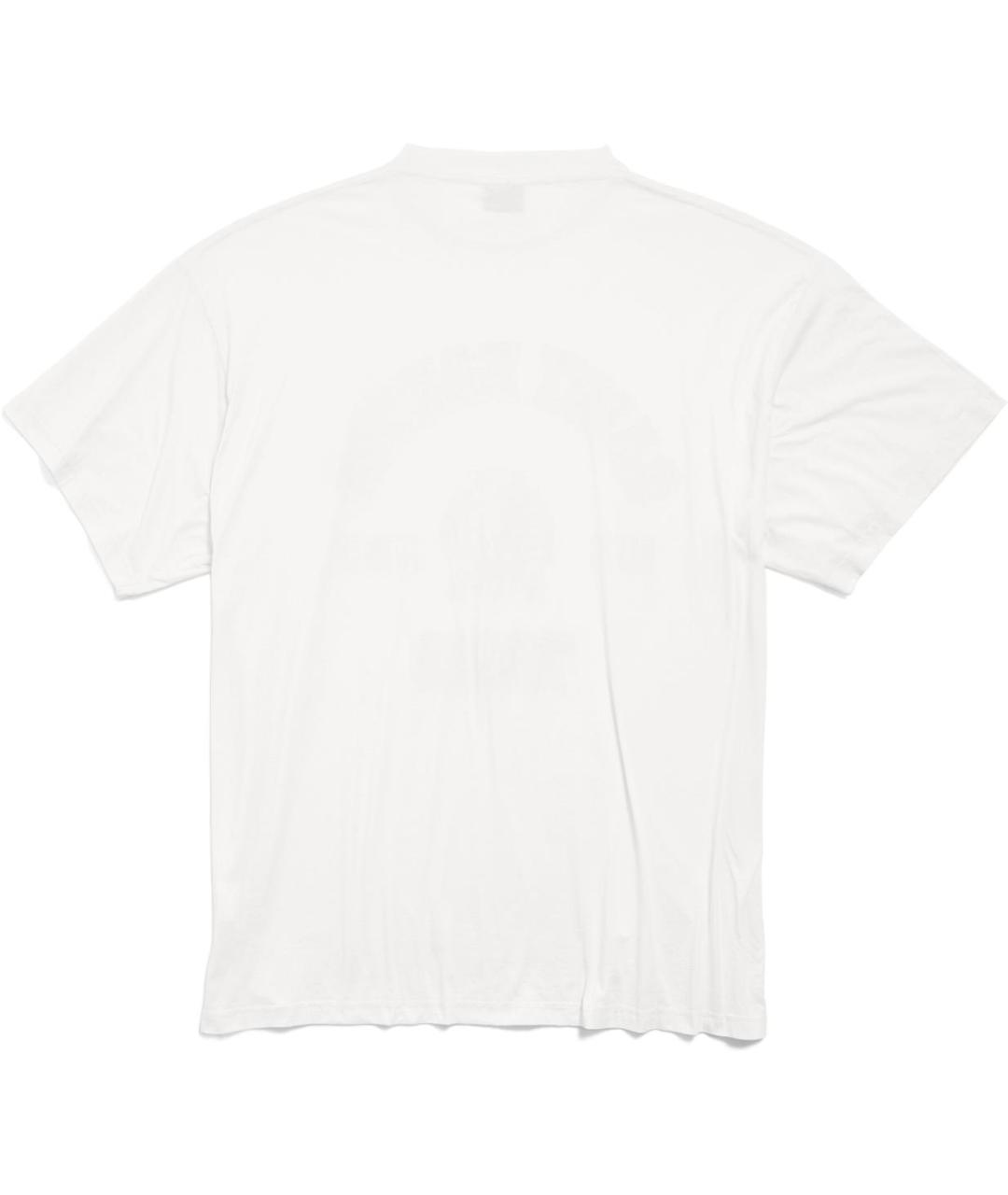 BALENCIAGA Белая футболка, фото 2