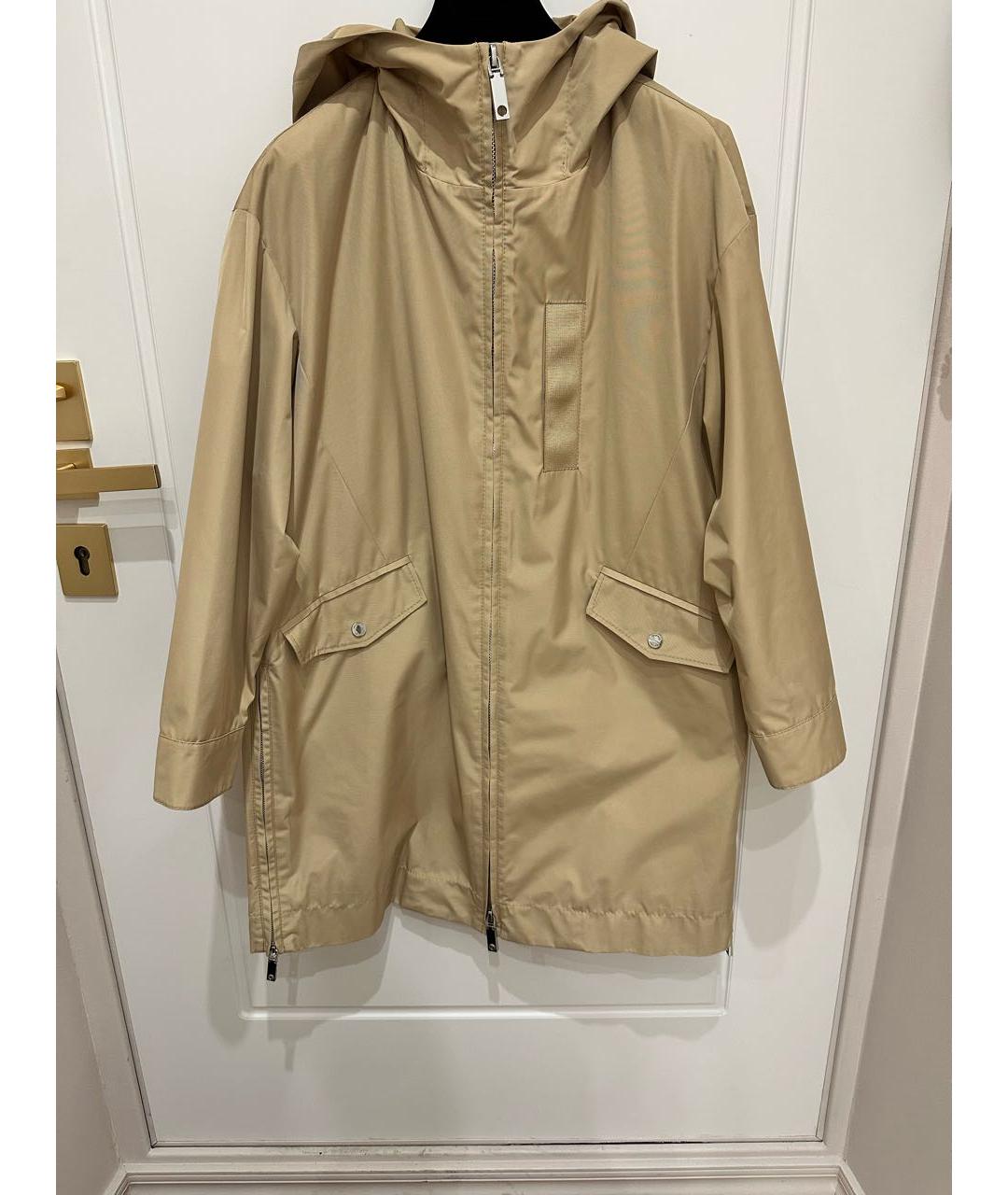 MAX&CO Бежевый полиэстеровый тренч/плащ, фото 9
