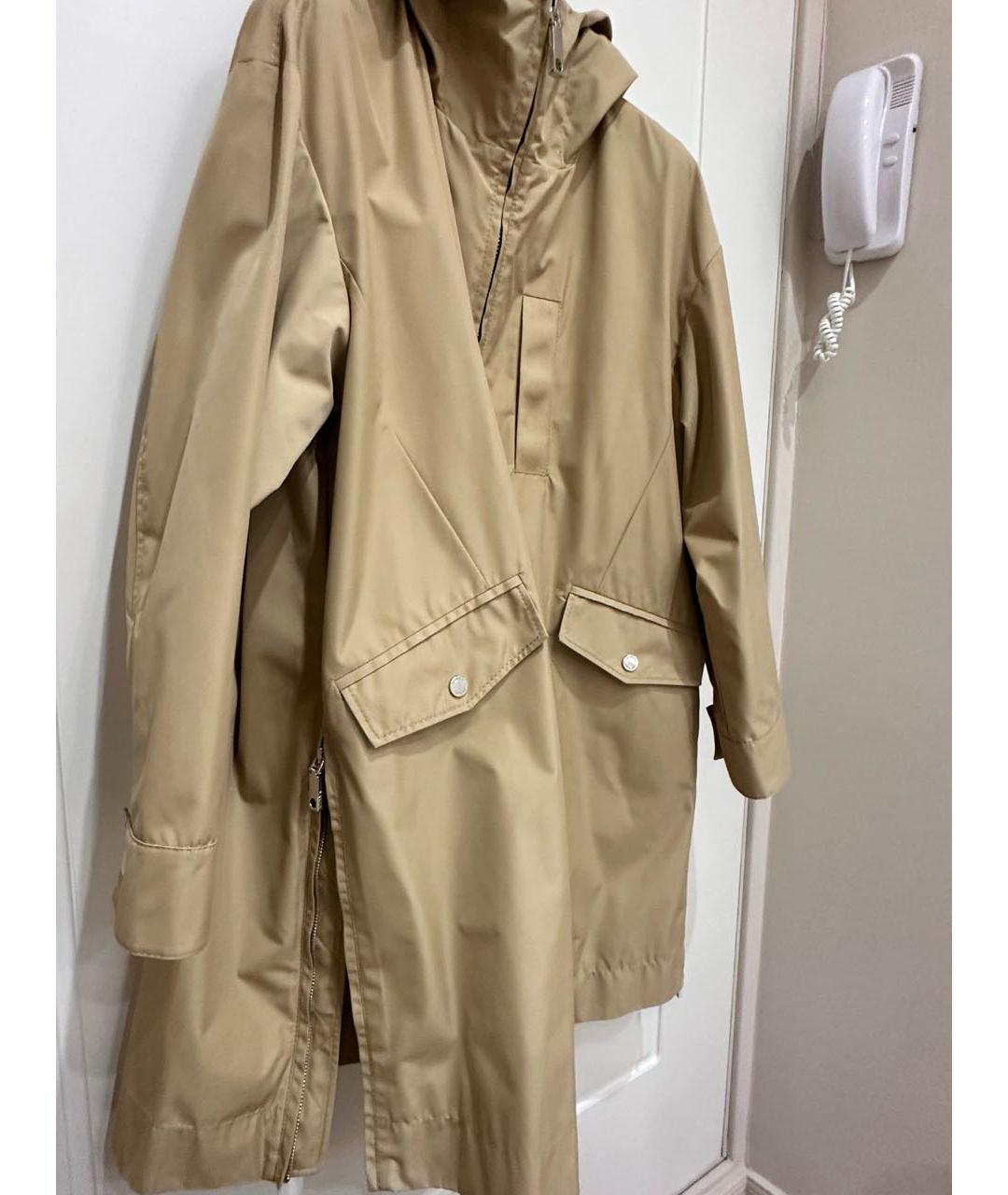 MAX&CO Бежевый полиэстеровый тренч/плащ, фото 6