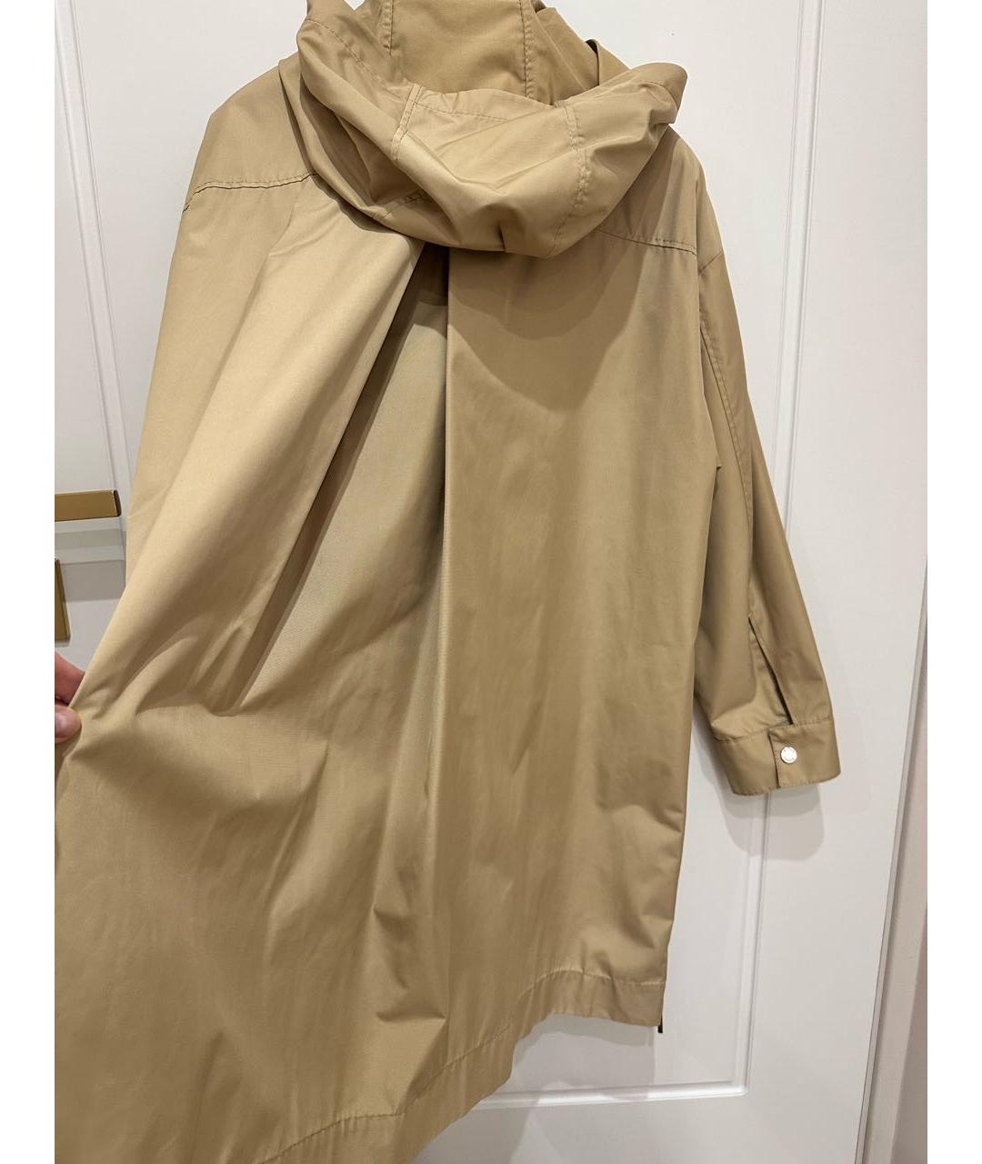 MAX&CO Бежевый полиэстеровый тренч/плащ, фото 5