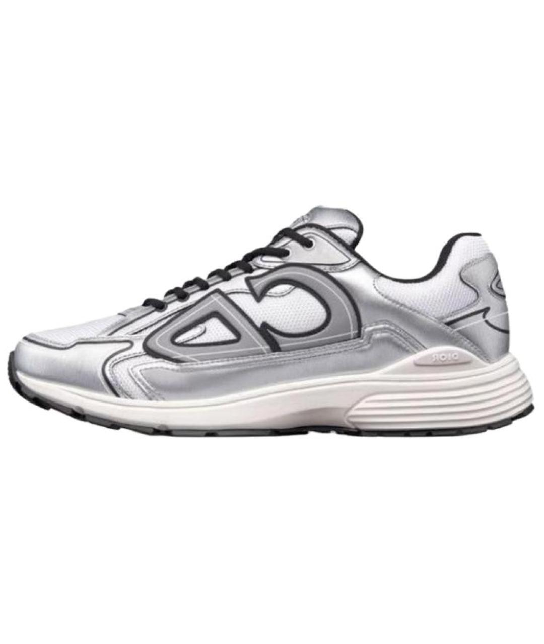 CHRISTIAN DIOR Серебряные низкие кроссовки / кеды, фото 6