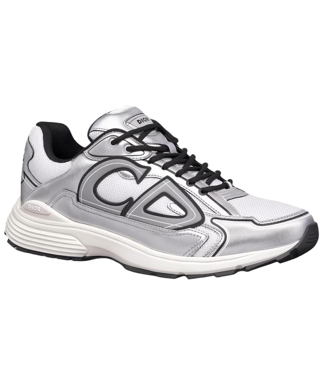 CHRISTIAN DIOR Серебряные низкие кроссовки / кеды, фото 2