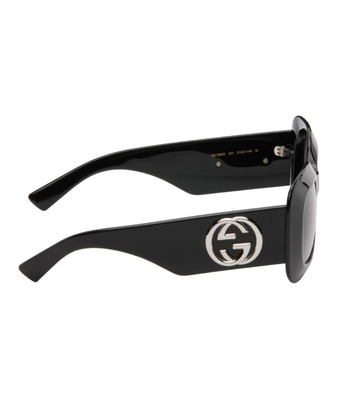 GUCCI Черные пластиковые солнцезащитные очки, фото 3