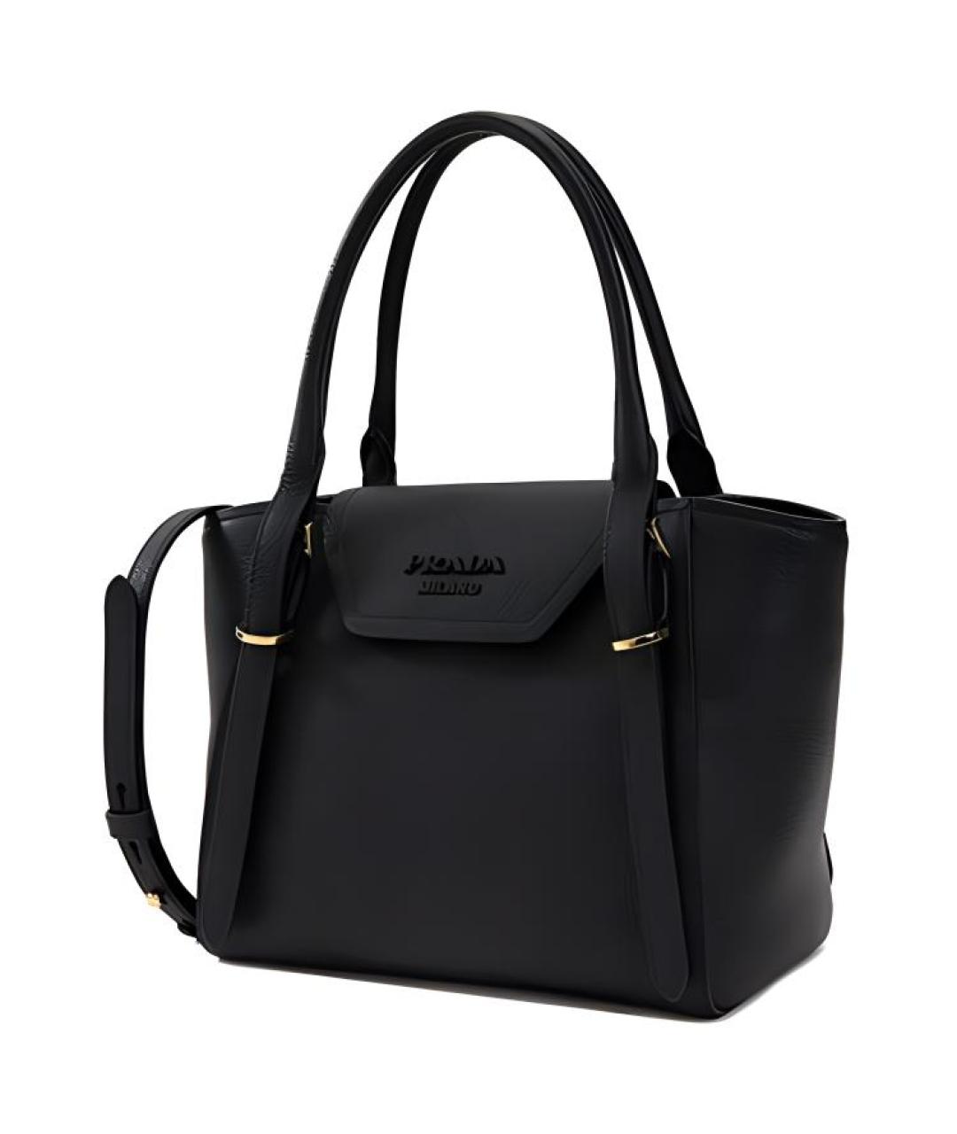 PRADA Черная кожаная сумка через плечо, фото 2