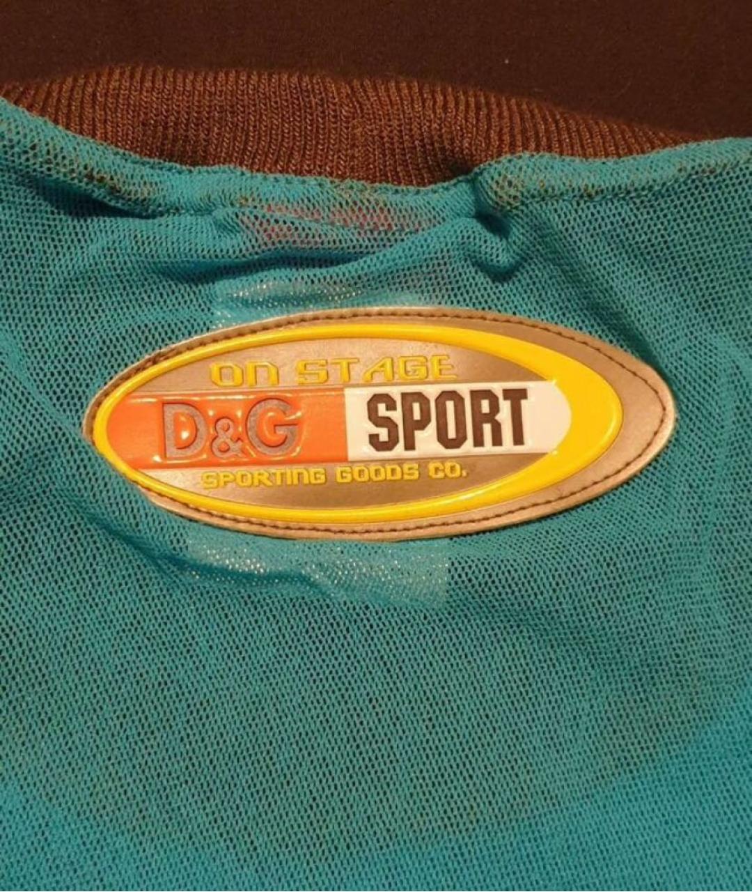 DOLCE&GABBANA Бирюзовая сетчатая майка, фото 4