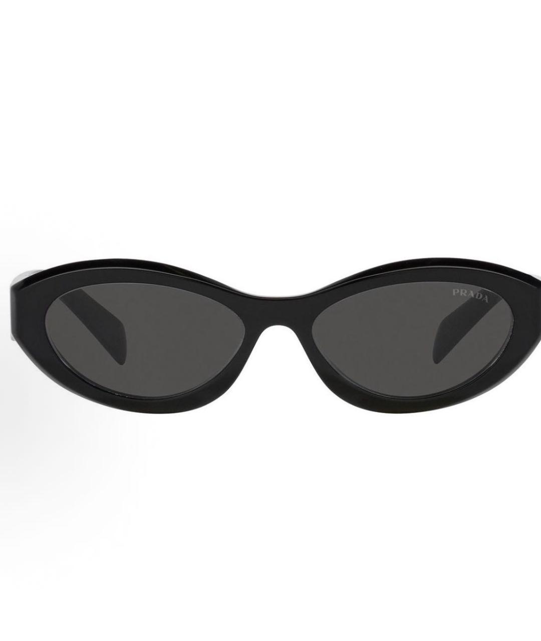PRADA Черные пластиковые солнцезащитные очки, фото 3