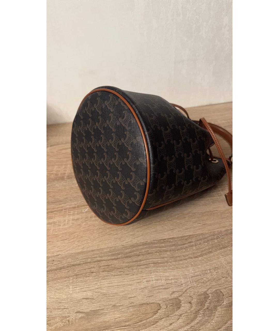 CELINE Коричневая сумка через плечо, фото 4