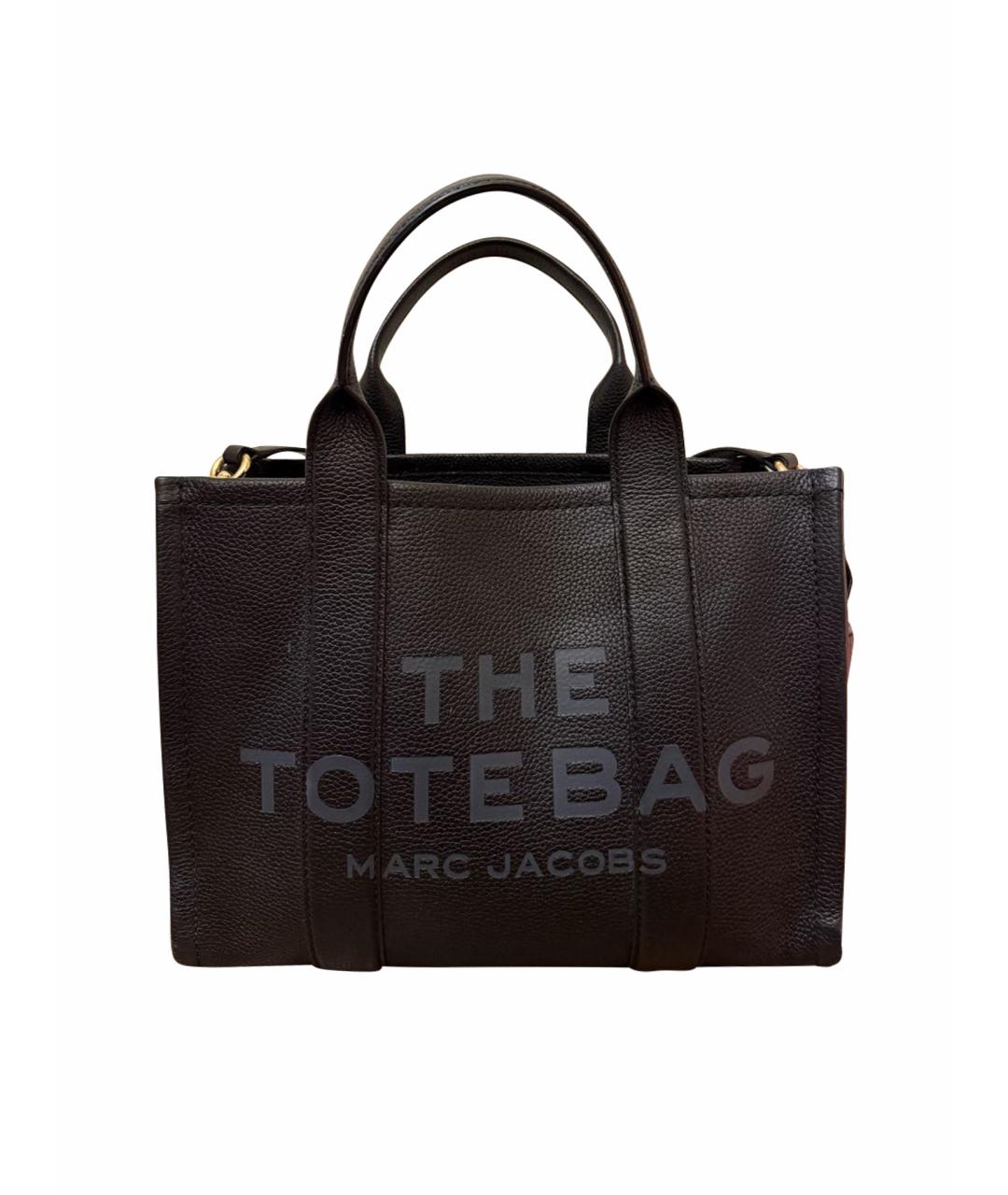 MARC JACOBS Черная кожаная сумка тоут, фото 1