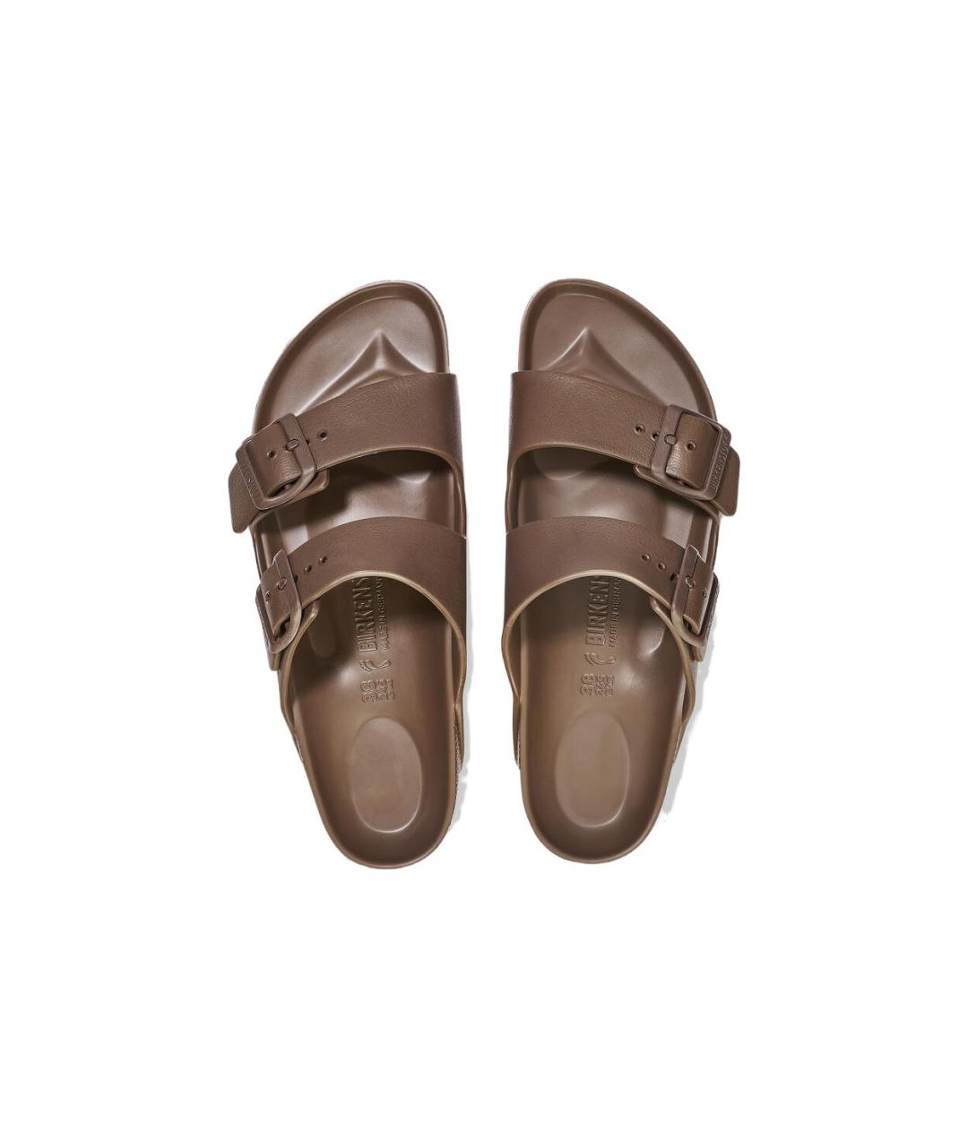 BIRKENSTOCK Коричневые шлепанцы, фото 4
