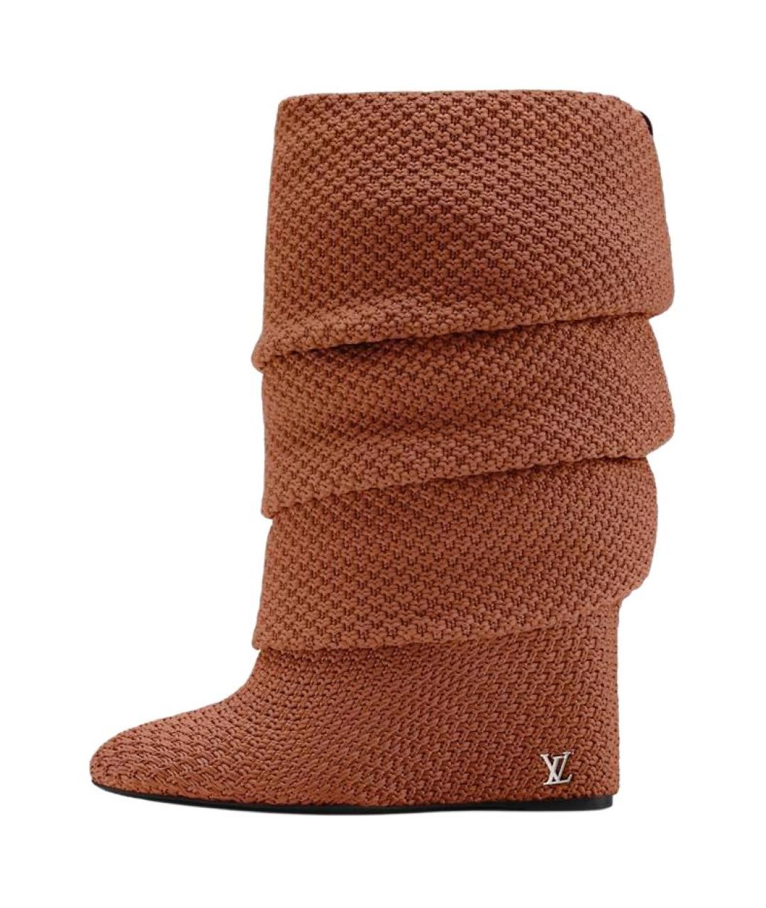 LOUIS VUITTON Коричневые сапоги, фото 2
