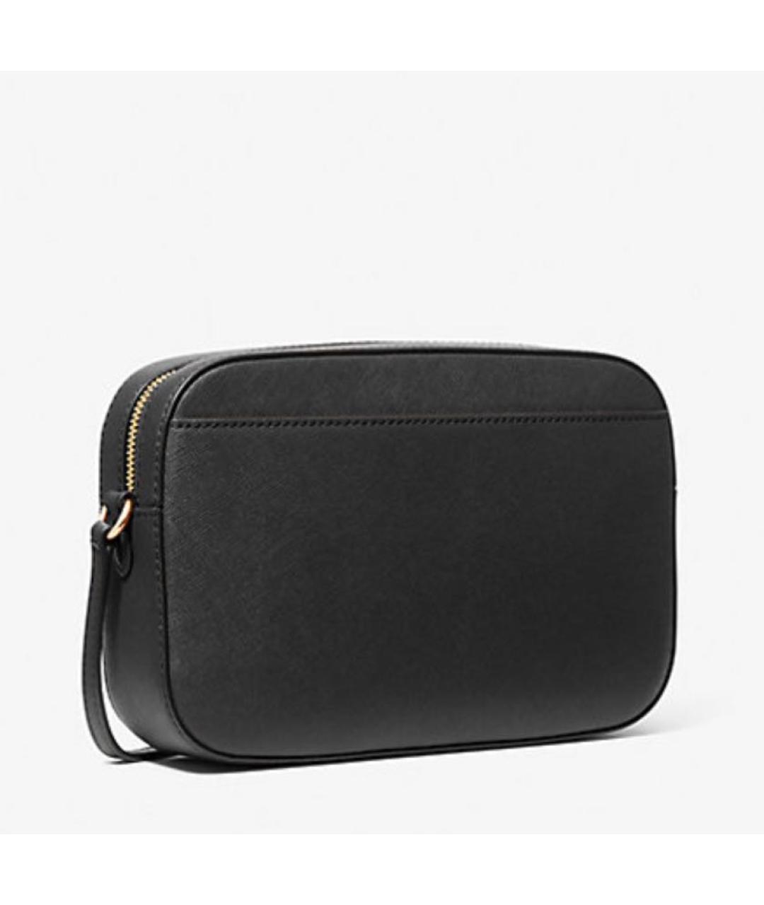 MICHAEL KORS Черная кожаная сумка через плечо, фото 2